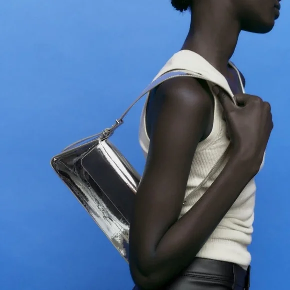Zara MINIMAL FLAP SHOULDER BAG